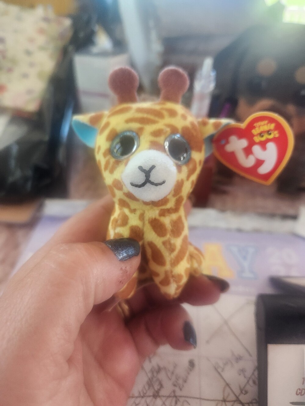 TY Beanie 2021 Safari The Giraffe Plush Yellow Brown